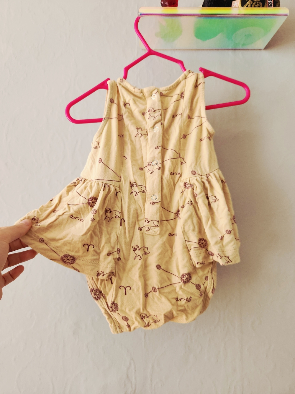 Kate Quinn 3-6 Month Bamboo Aries Onsie Dress